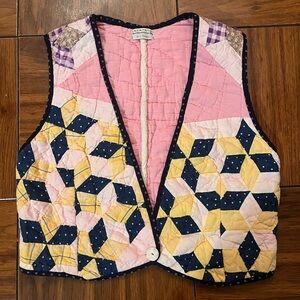 Vintage Patchwork Quilted Vest